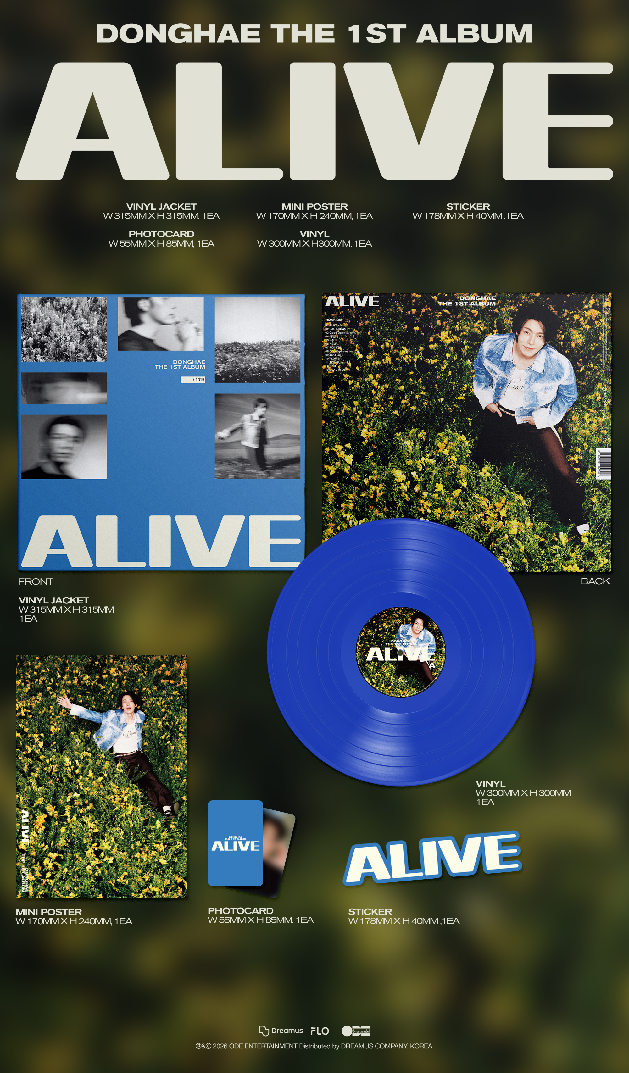 DONGHAE - 1st Album [ALIVE] _LP_ _Limited Edition_